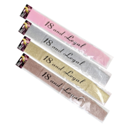 18 And Legal Gold Sash