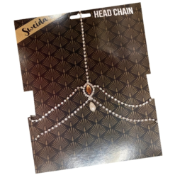 1920s Head Chain Silver