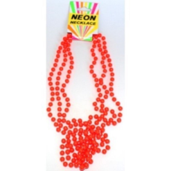 1980s Beads Neon Orange