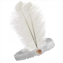 20s Headband White
