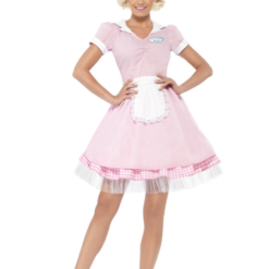 50s Diner Girl Costume Womans