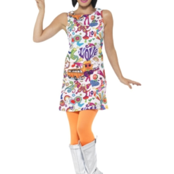 60s Groovy Chick Plus Size Costume