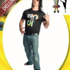 80s Black Tee Mens Costume