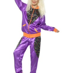 80s Orange Shell Suit Plus Size Womans Costume