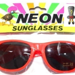 80s Sunglasses Neon Orange