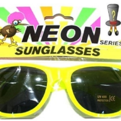 80s Sunglasses Neon Yellow