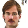 Accountant Brown Moustache