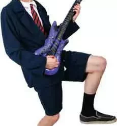ACDC School Boy Rocker Mens Costume