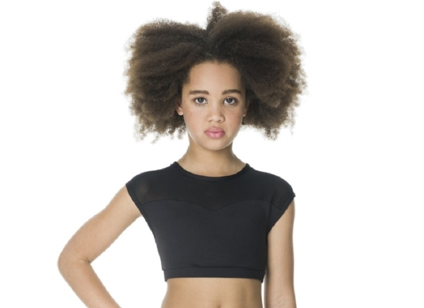 Activate Crop Top Girls Black Studio 7