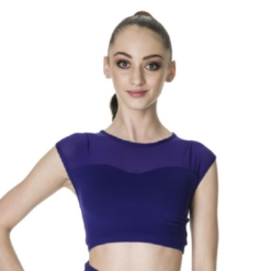 Activate Crop Top Womans Deep Purple Studio 7
