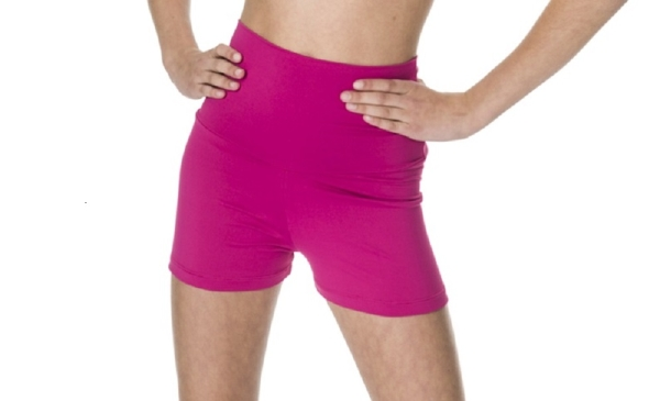 Activate High Waisted Shorts Girls Mulberry