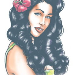 Aloha Pin Up Girl Tattoo