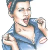 Babydoll Pin Up Tattoo