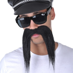 Biker Black Moustache