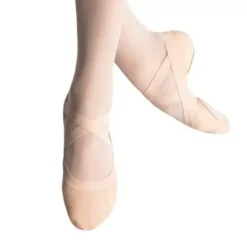Bloch Synchrony Canvas Ballet Flat Womans Pink Width (C)