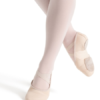 Capezio Hanami Leather Ballet Shoe Girls Light Pink Width (Medium)