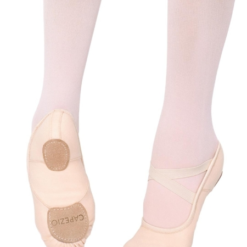 Capezio Hanami Stretch Canvas Ballet Shoe Womans Light Pink Width (Medium)
