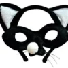 Cat Black Mask And Headband Set