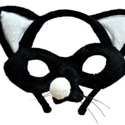Cat Black Mask And Headband Set