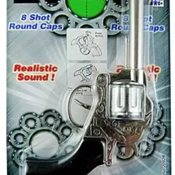 Cowboy Western Pistol Diecast Silver