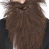 Crazy Scientist Long Beard And Moustache Brown