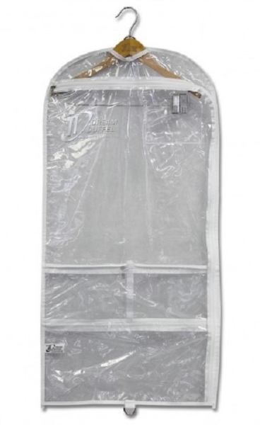 Dream Duffel Garment Bag Clear White