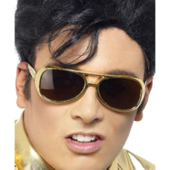 Elvis Gold Frame Glasses