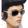 Elvis Silver Frame Glasses