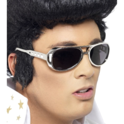 Elvis Silver Frame Glasses