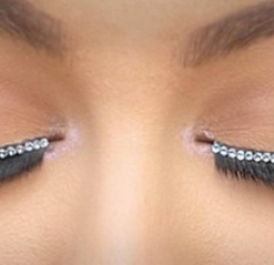 Eyelashes Black Full Lashes With Bright Diamontes
