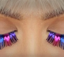 Eyelashes Rainbow Tinsel