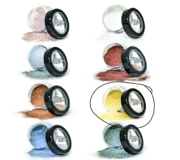 Fine Glitter Plastic Free Bio Degradable Daffodil