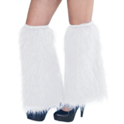 Fluffy White Boot Covers