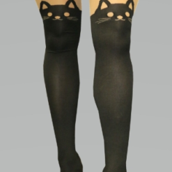 Footed Kitty Cat Stockings