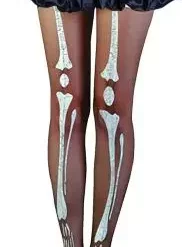 Footed Skeleton Stockings