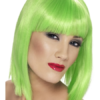 Glam Blunt Short Green Wig