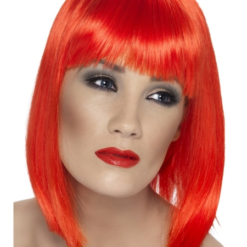 Glam Blunt Short Red Wig