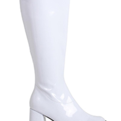 GoGo Boots Patent White Womans