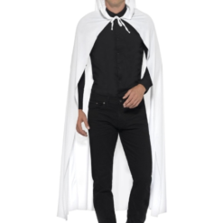 Hooded Long White Adult Cape