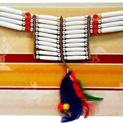 Indian Necklace With Feathers