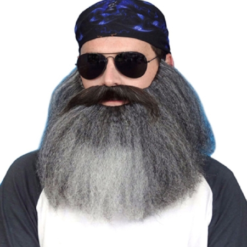 Jumbo Grey Beard With Moustache