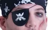 Pirate Eye Patch Skull
