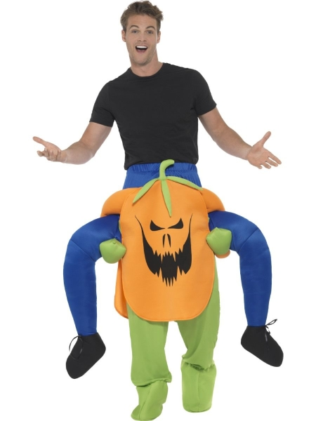 Pumpkin Piggyback Adult Costume