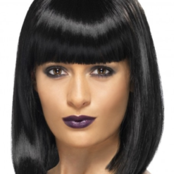 "R" N "B" Star Black Wig