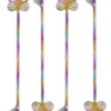 Rainbow Glitter Butterfly Wand