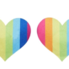 Rainbow Heart Nipple Passties