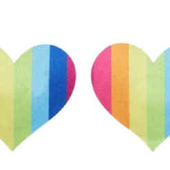 Rainbow Heart Nipple Passties
