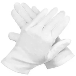 Santa Gloves White