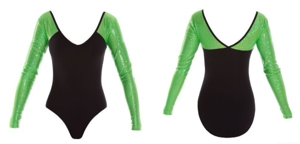 Sophie Leotard Fluro Lime Womans