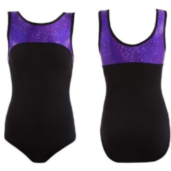 Star Leotard Girls Party Purple